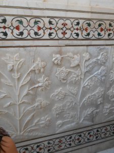 marble inlay at Taj Mahal